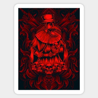 Plague Doctor Skulls Sticker